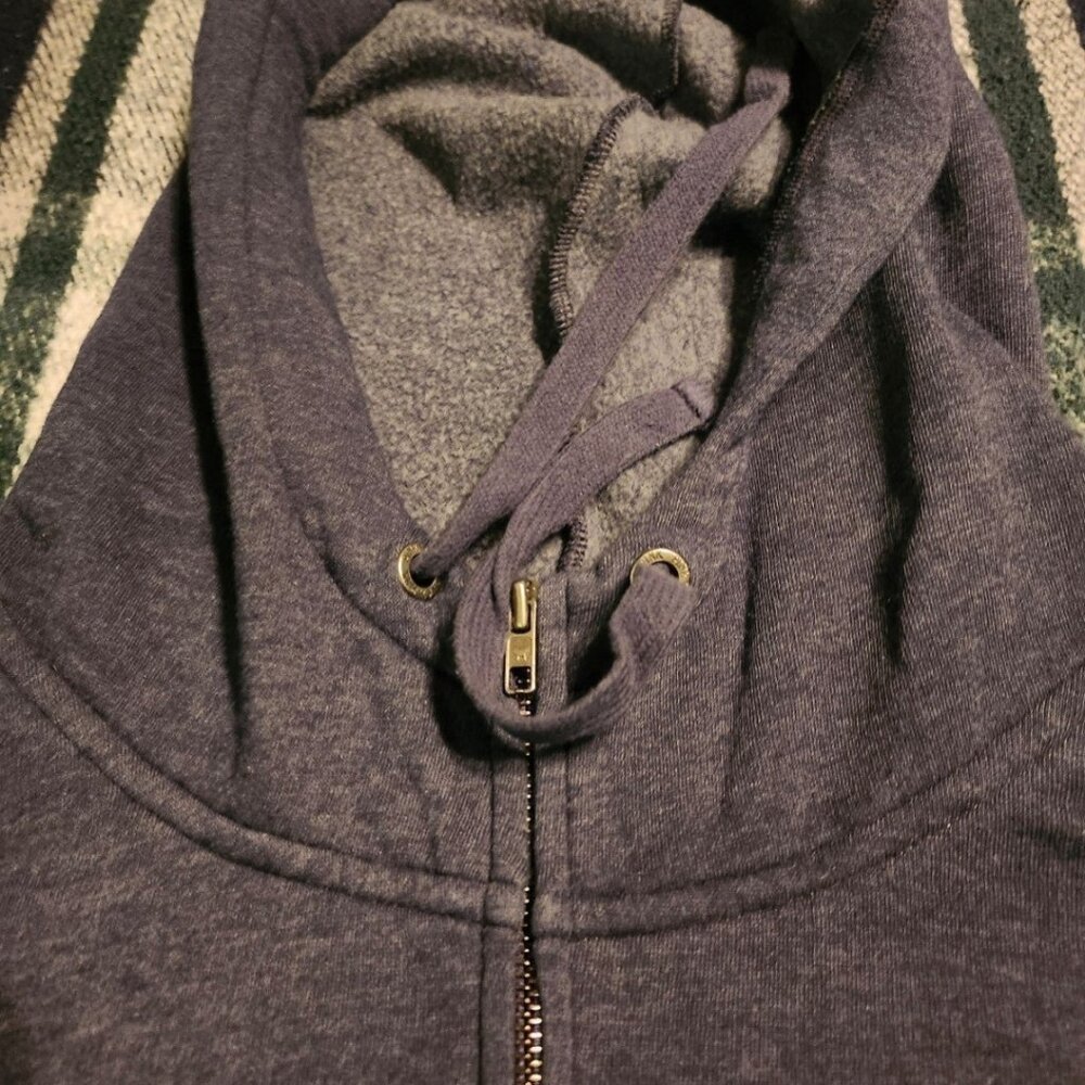 Victoria's Secret LOVE PINK Blue Large Zipper Hoodie Sweater Bundle of (2) w/ Gr - Picture 4 of 12